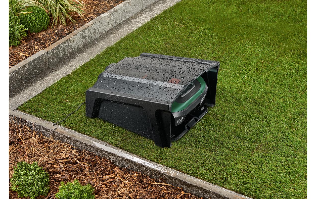 Bosch Mähroboter-Garage 500 × 562 × 295 mm Kunststoff – 1 Stk – für Indego XS 300, S 500, S+ 500 und andere