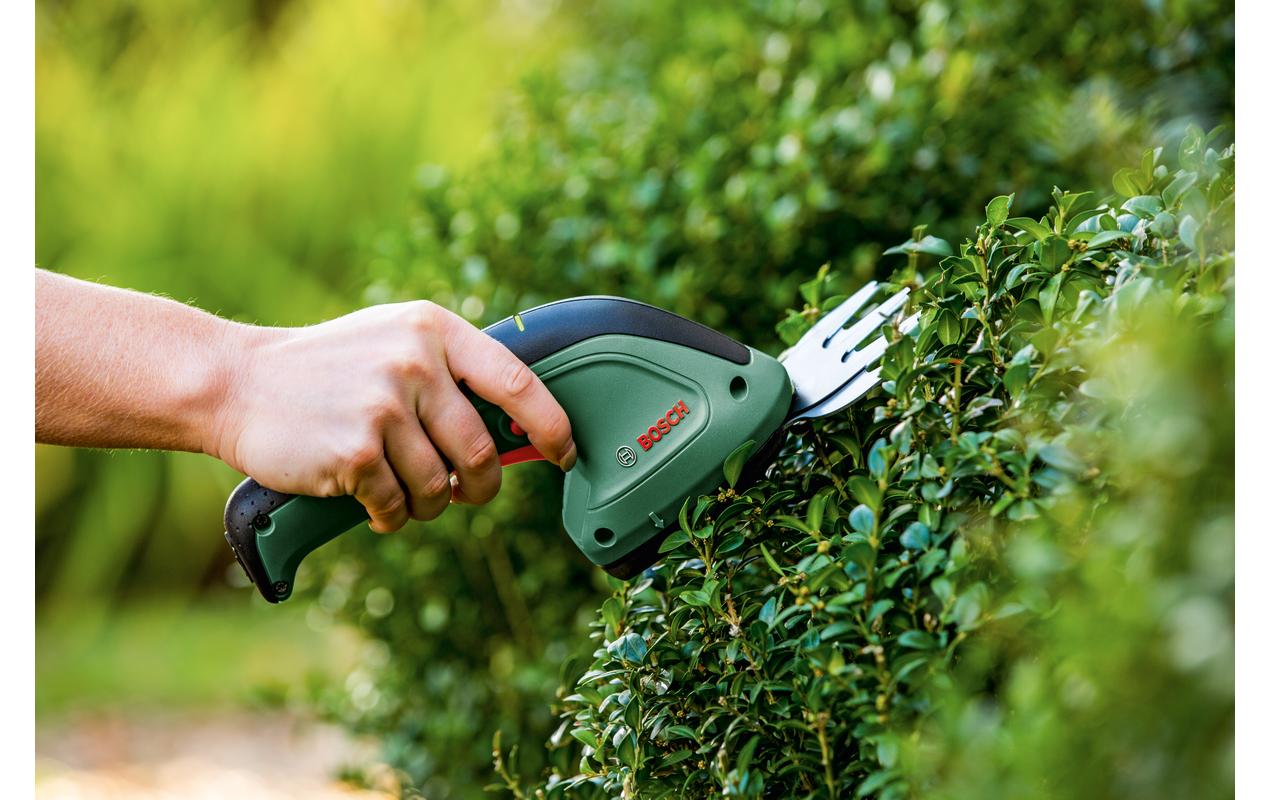 Bosch EasyShear Akku-Grasschere – 3,6 V – Ø 80 mm – 1,5 Ah & Ladegerät
