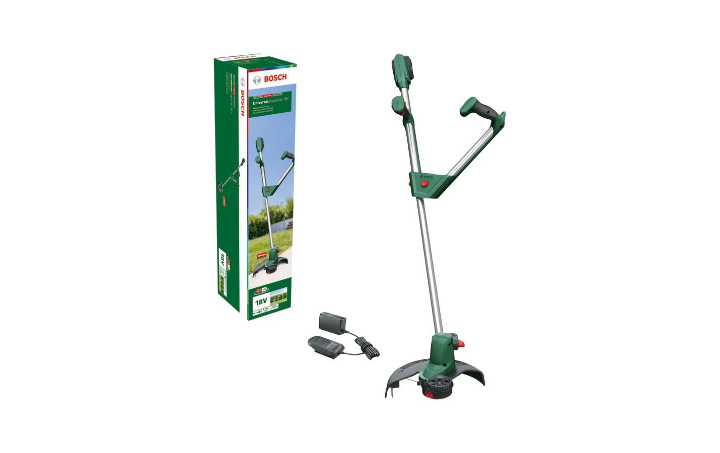 Bosch UniversalGrassCut 18V-260 Akku-Rasentrimmer – 18 V – Ø 260 mm – 2 Ah & Ladegerät – POWER FOR ALL