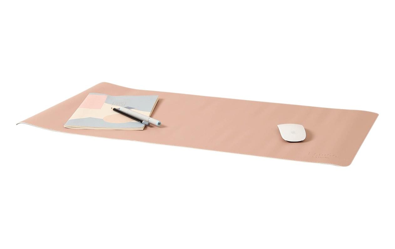 Esmée Schreibtischunterlage – 800 × 400 mm, Kunstleder, Rosa, rutschfest, 1 Stück