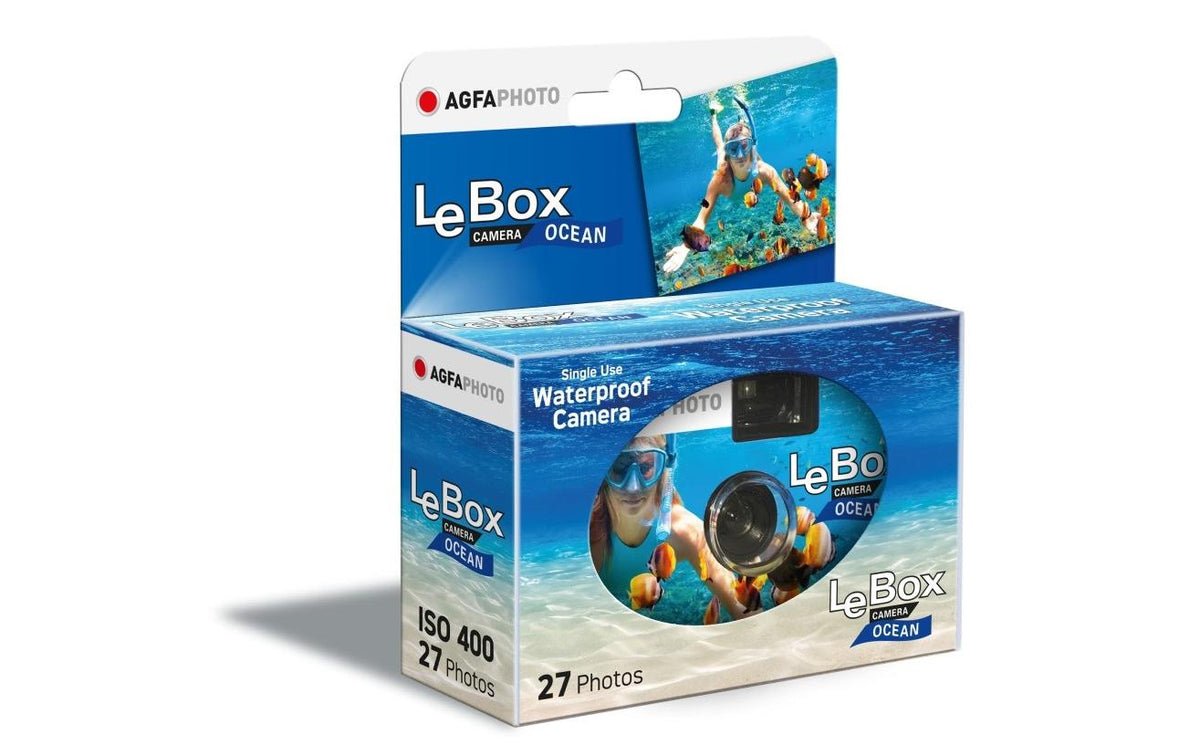 AgfaPhoto LeBox Ocean – Einweg-Filmkamera, 135 mm, Mehrfarbig