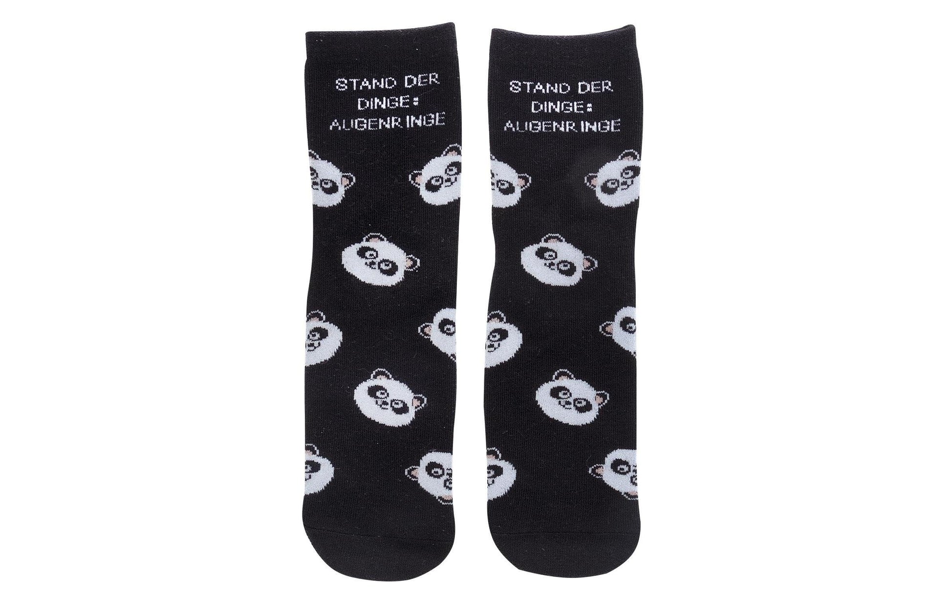 Sheepworld Socken Augenringe – schwarz/weiss, Grösse 41–46