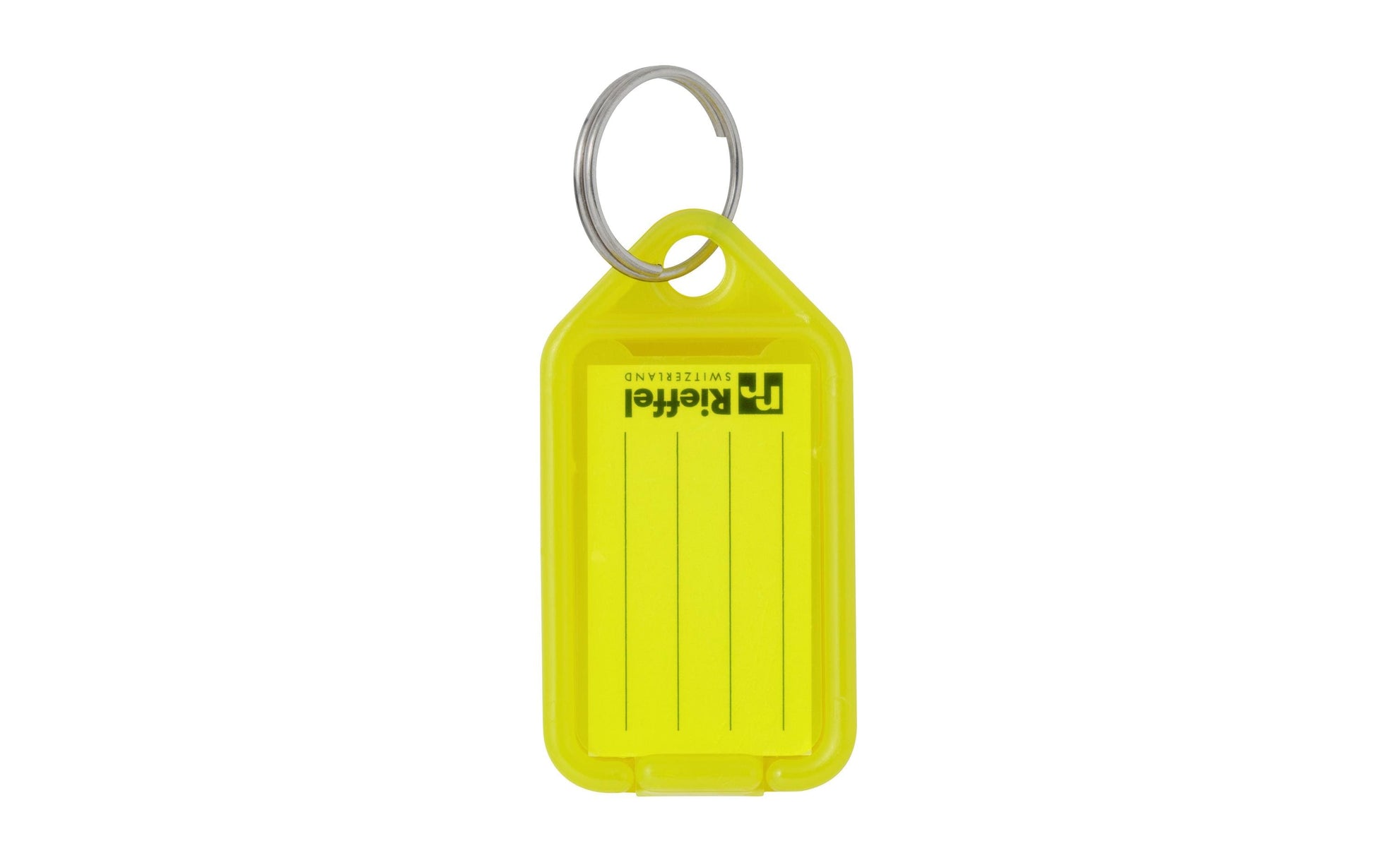 Robert rieffel Rieffel Schlüsselanhänger – Kunststoff, Gelb, 38 × 22 mm, 10er-Pack