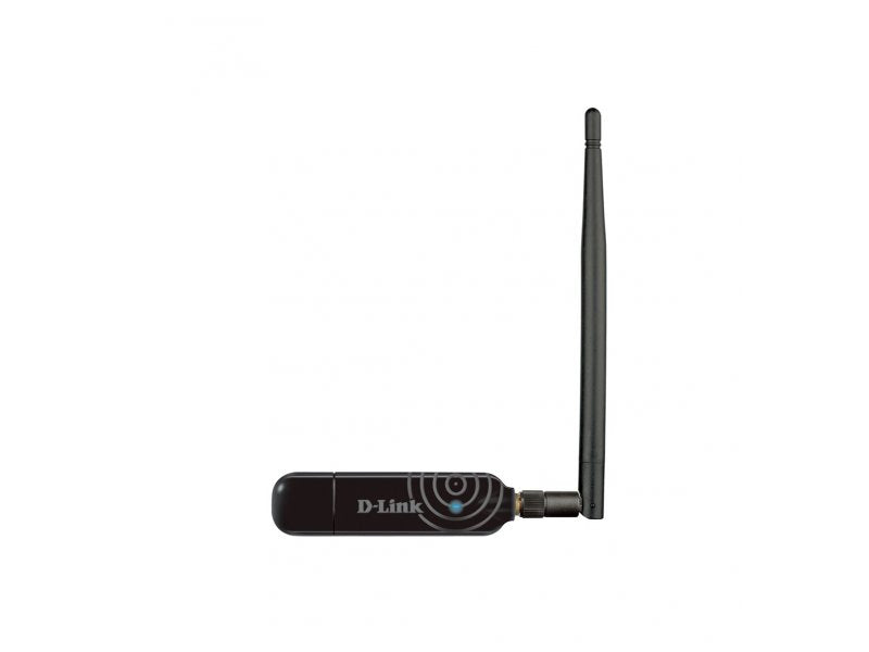 D-Link DWA-137 – WLAN USB-Adapter – Wi-Fi 4, 2,4 GHz, bis 300 Mbit/s, abnehmbare 5 dBi-Antenne, USB 2.0