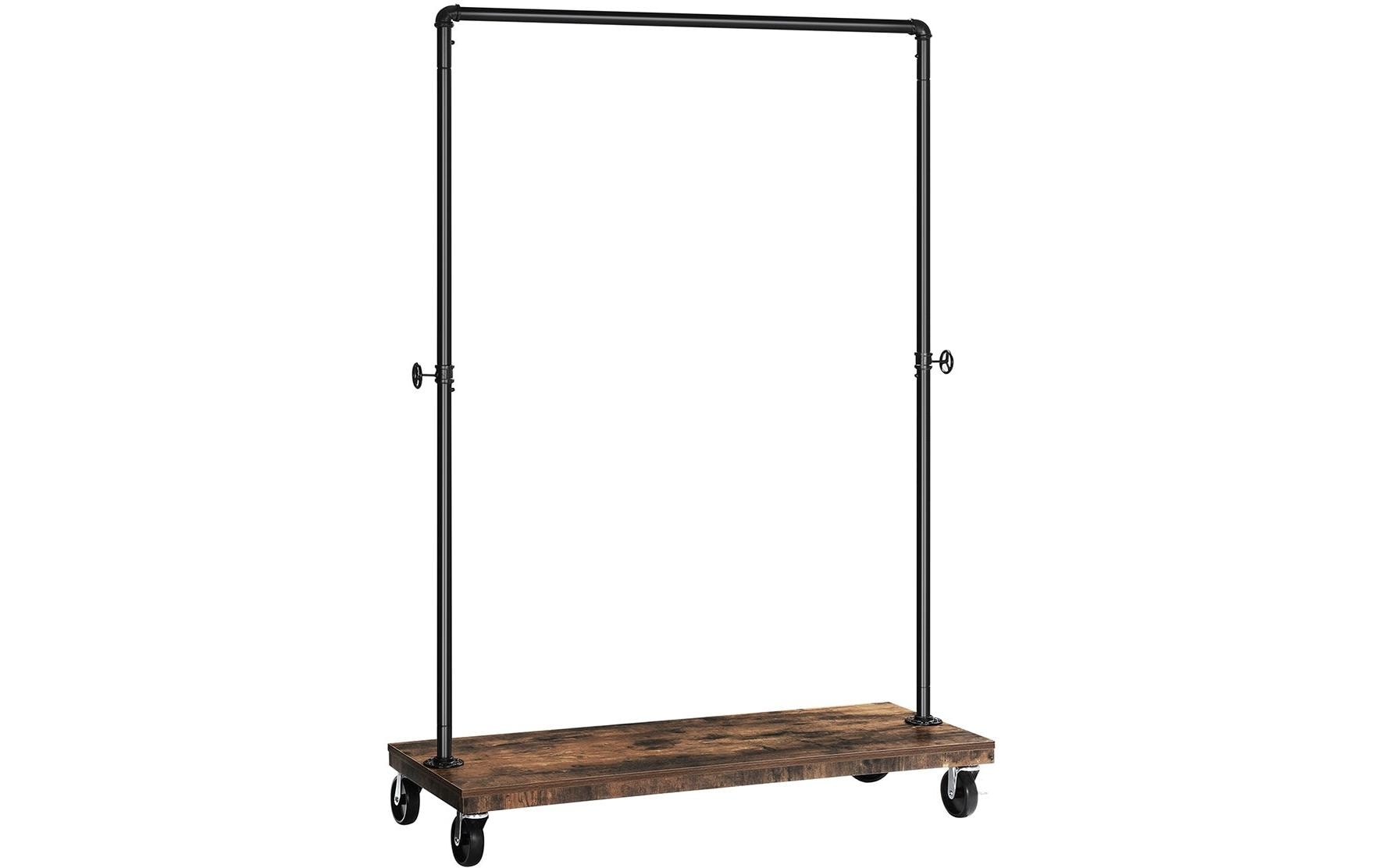 Vasagle Garderobenständer – Stahl, Schwarz/Braun, 103,5 × 40 × 162 cm