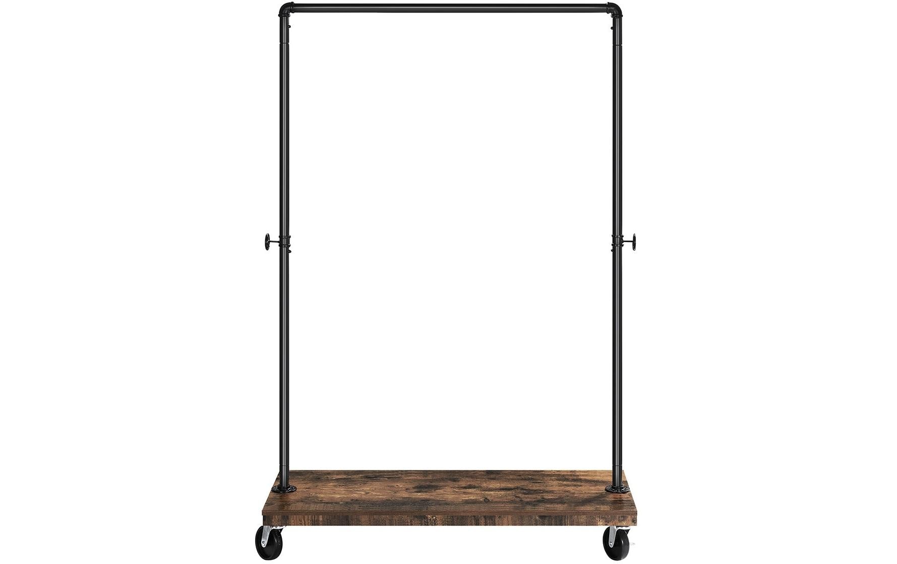 Vasagle Garderobenständer – Stahl, Schwarz/Braun, 103,5 × 40 × 162 cm