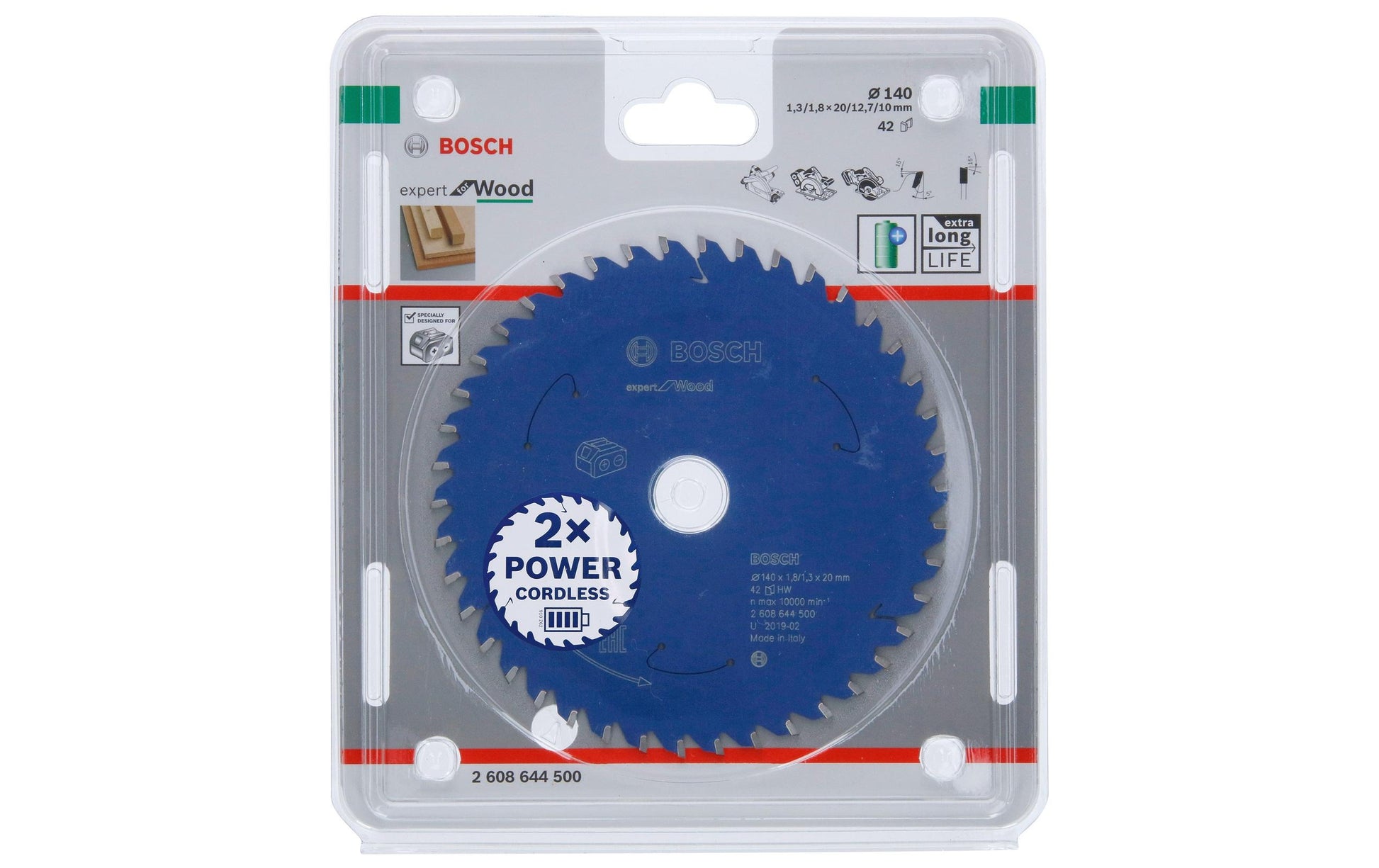 Bosch Professional – Kreissägeblatt, Z 42, 140 mm × 20 mm × 1,3 mm