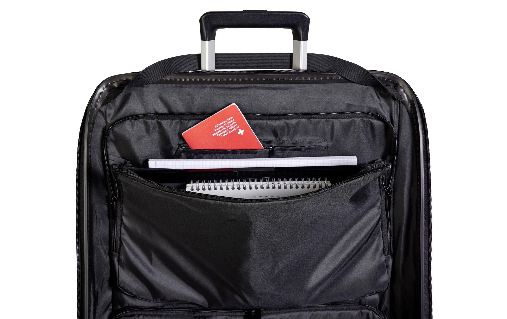 Casyro Trolley – 120 l, Hartschale PC, 4 Rollen, mit TSA, Anthrazit, 50 × 77 × 30 cm