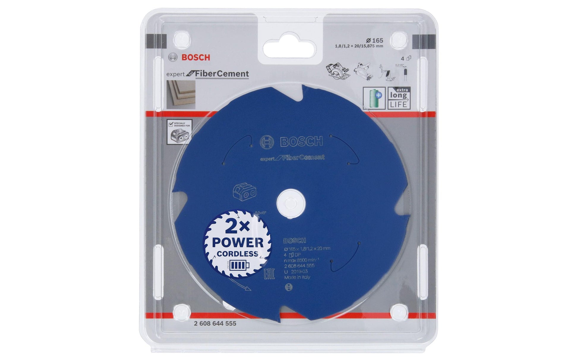 Bosch Professional – Kreissägeblatt, TCG, 165 mm × 20 mm