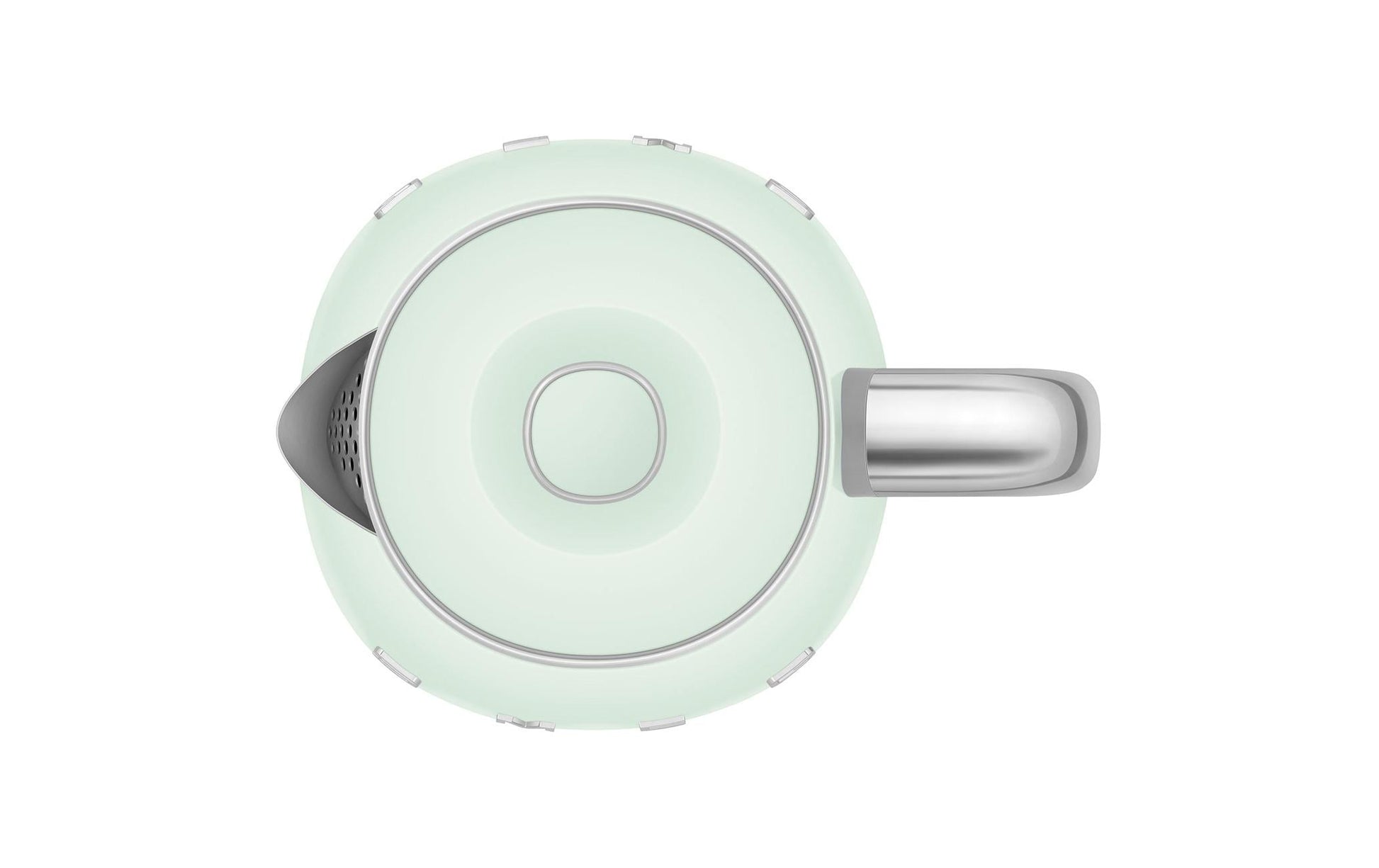 SMEG 50's KLF05PGEU – Wasserkocher 0,8 l, 1400 W, Edelstahl, Türkis