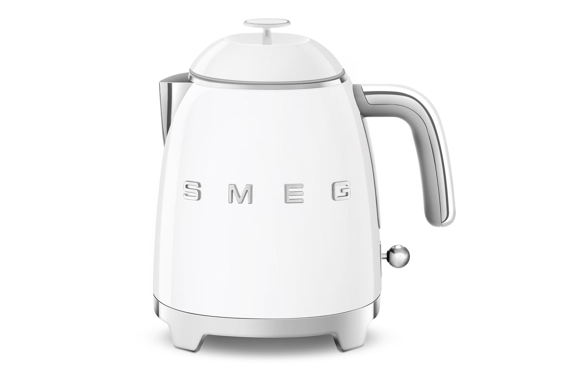 SMEG KLF05WHEU – Wasserkocher 0,8 l, 1400 W, Edelstahl, Weiss