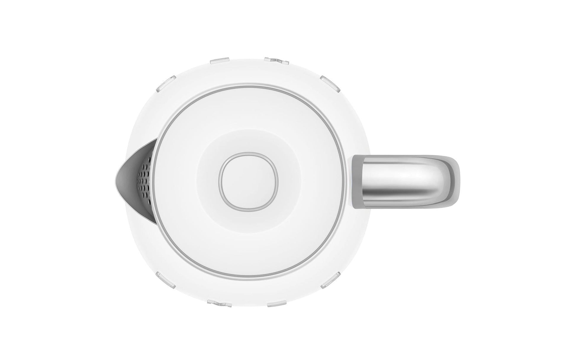SMEG KLF05WHEU – Wasserkocher 0,8 l, 1400 W, Edelstahl, Weiss