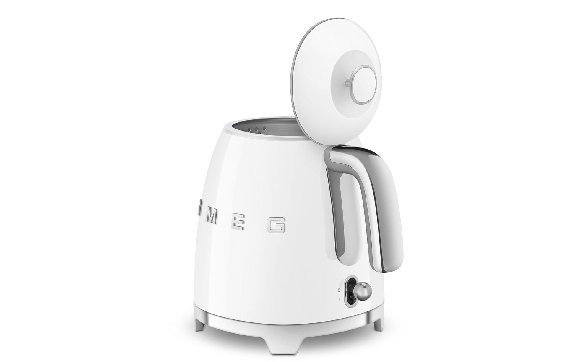 SMEG KLF05WHEU – Wasserkocher 0,8 l, 1400 W, Edelstahl, Weiss