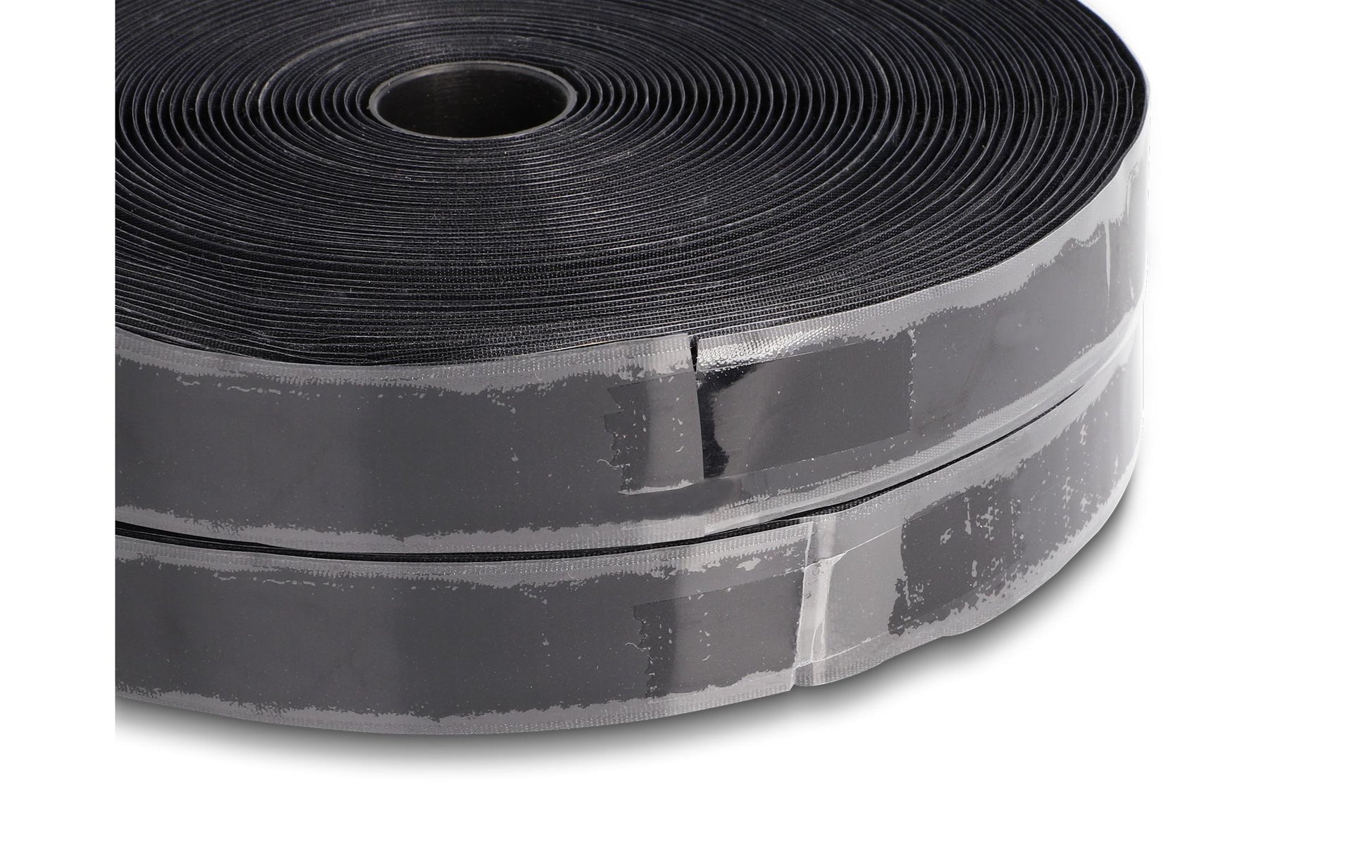DeLOCK Klettband – 25 mm × 25 m, Schwarz, Nylon/Polyester, Selbstklebend, 1 Stück