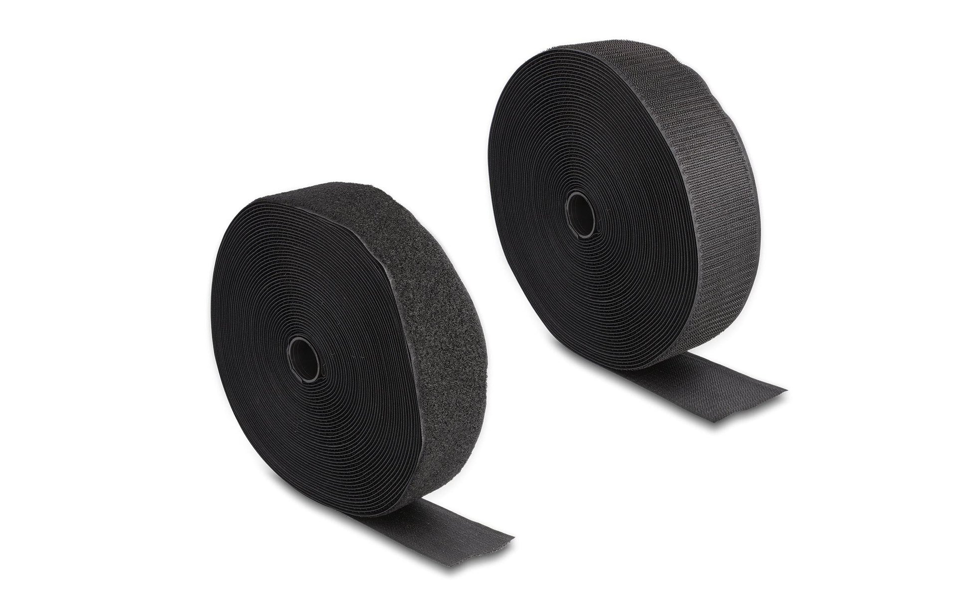 DeLOCK Klettband 15 m × 50 mm, schwarz