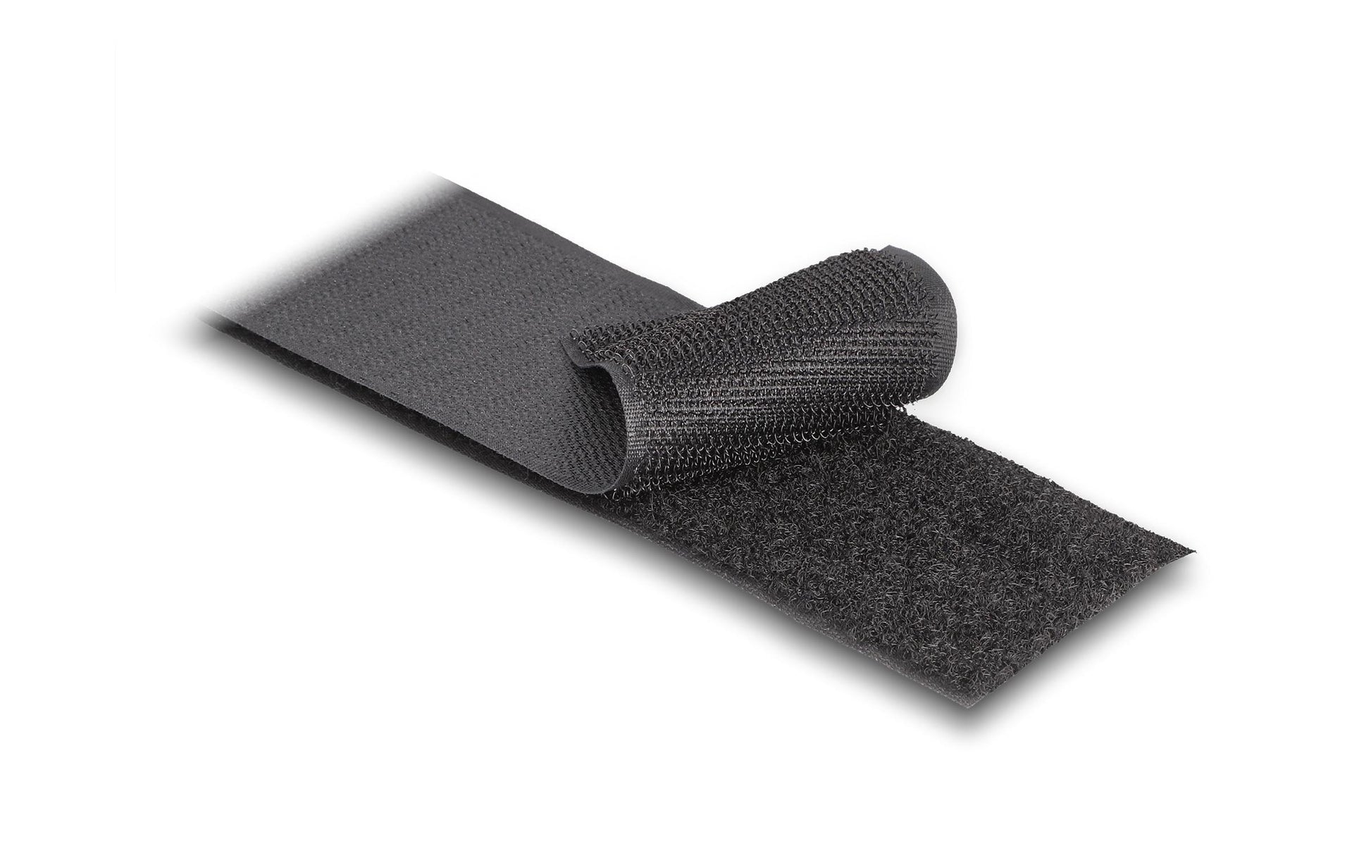 DeLOCK Klettband 15 m × 50 mm, schwarz