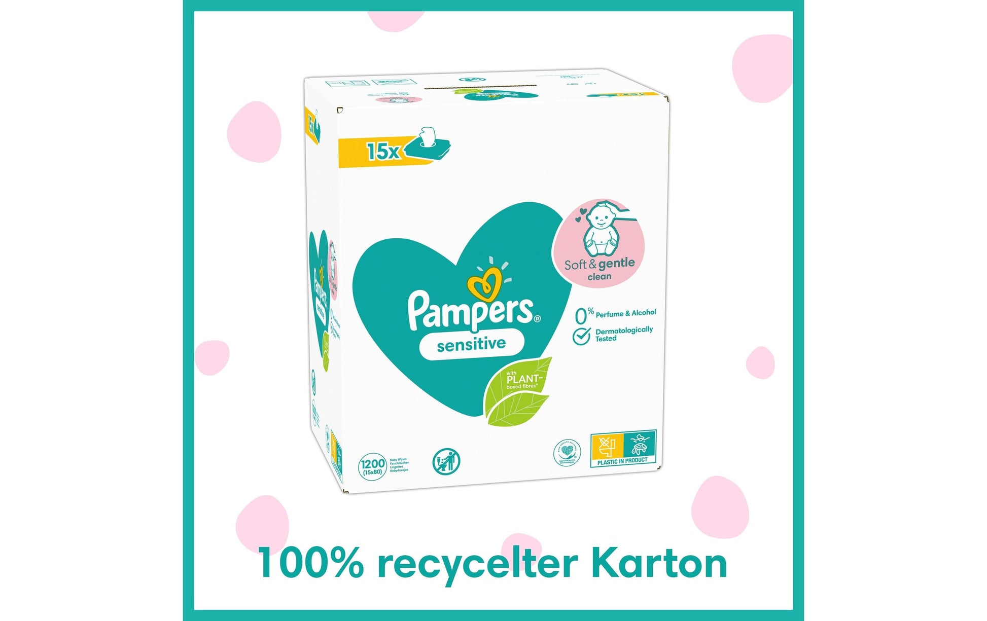 Pampers Feuchttücher Sensitive – 1200 Stk