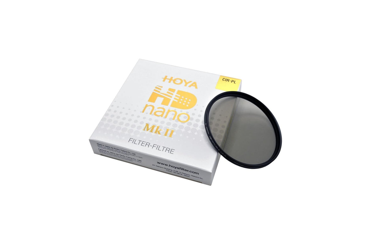 Hoya HD Nano Mk II CIR-PL Polarisationsfilter 62 mm – 1,1 Blendenstufen, wasserabweisend, mit Tragetasche