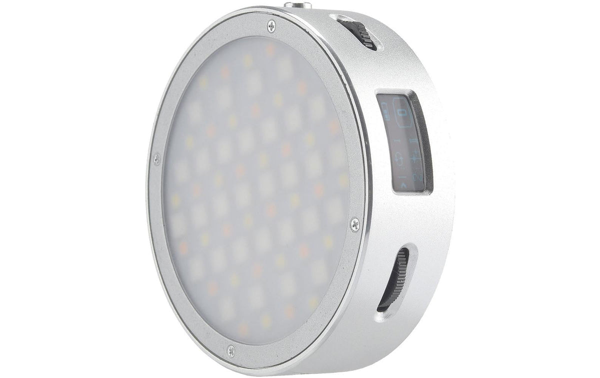 Godox Mini-RGB-Leuchte R1 – 75 × 75 mm, dimmbar, Akku, RGB, schwarz