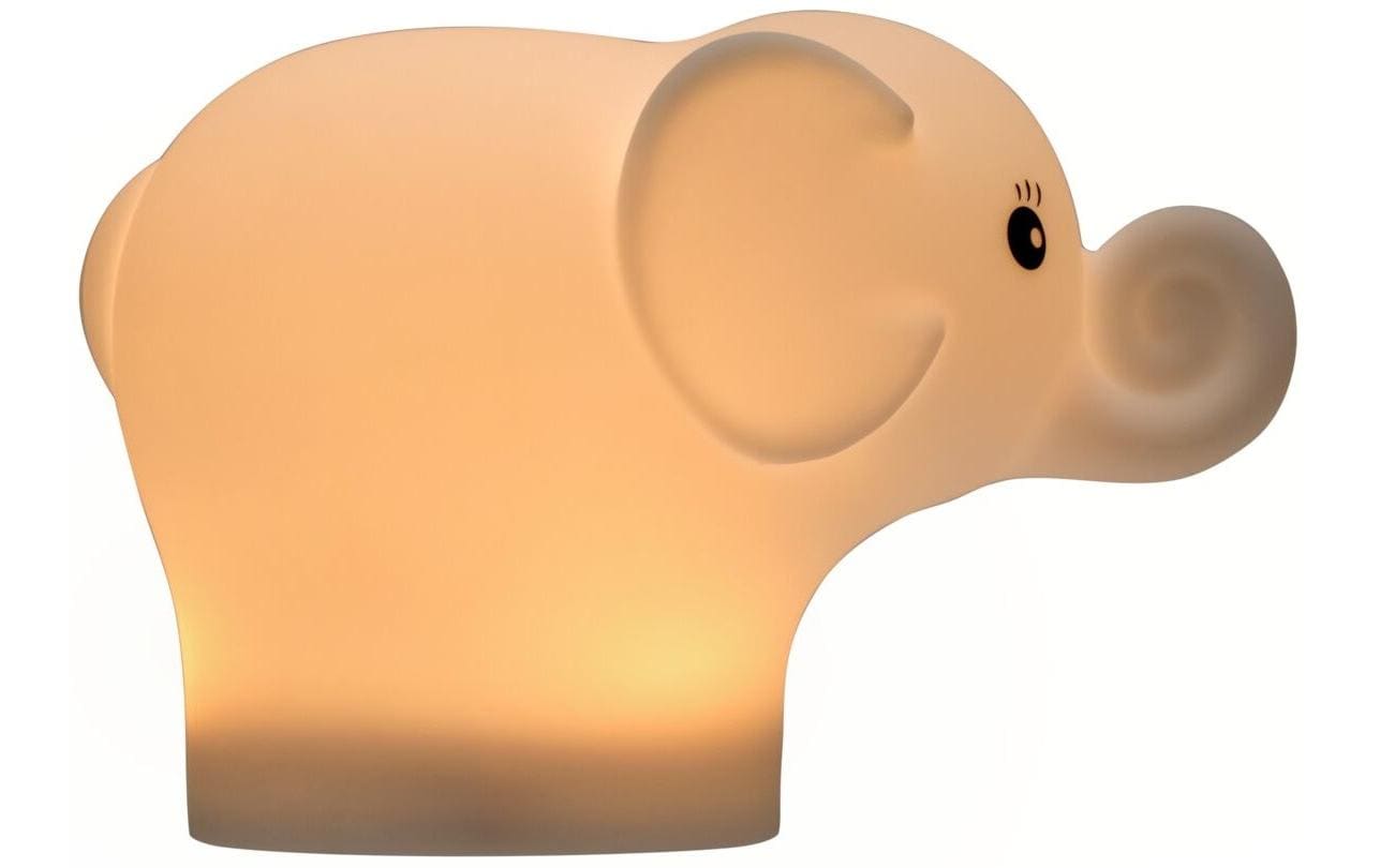 Pauleen Nachtlicht Night Elephant – 40 lm, mehrfarbig, Akku 24 h, IP20 – Weiss