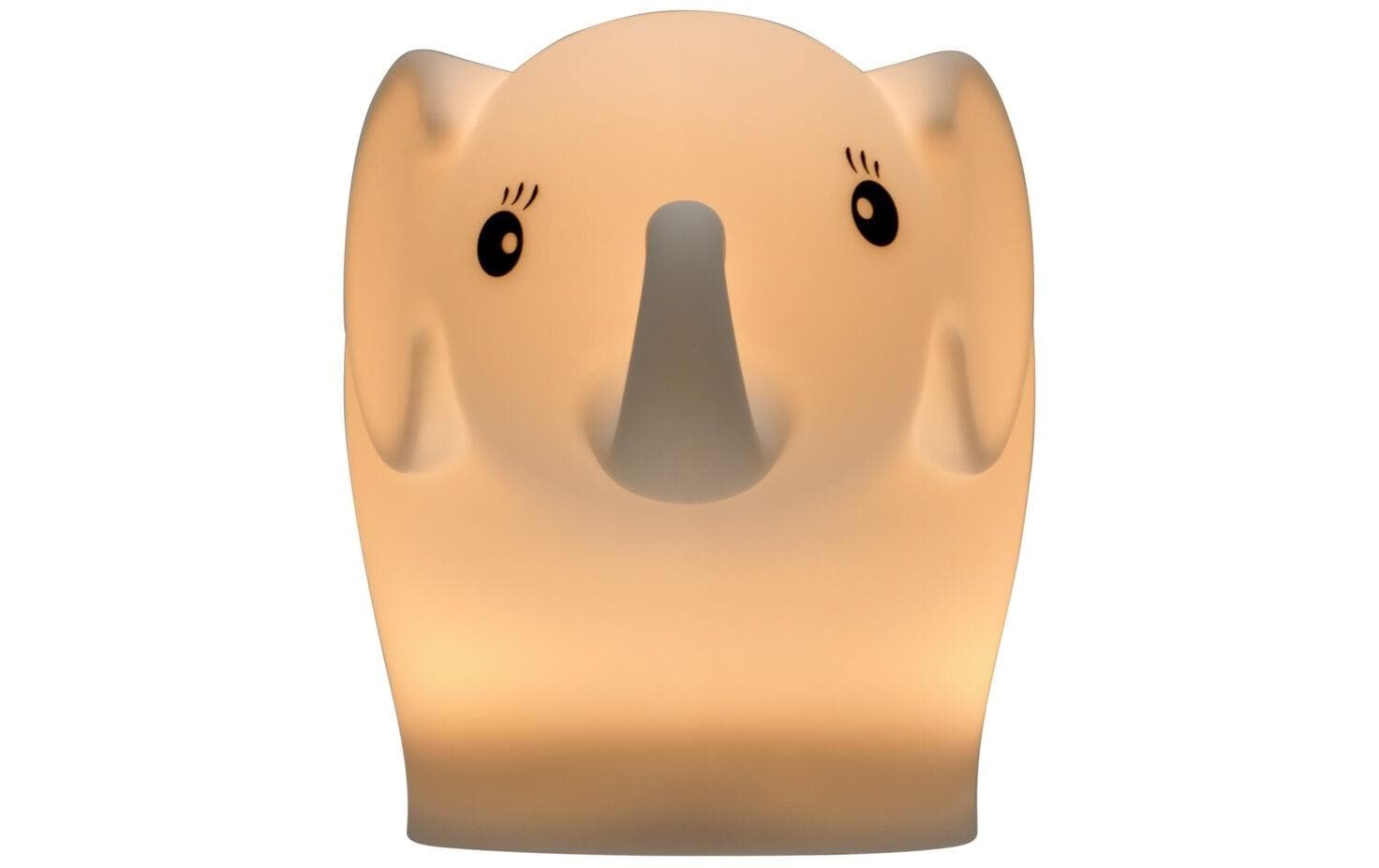 Pauleen Nachtlicht Night Elephant – 40 lm, mehrfarbig, Akku 24 h, IP20 – Weiss