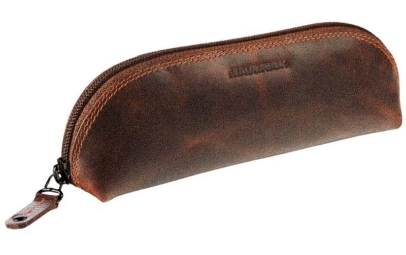Maverick Schlamperetui, leer, braun, Leder, 21 × 6 × 6 cm