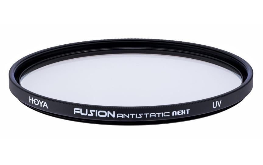 Hoya Fusion Antistatic Next UV-Filter – antistatisch, wasserabweisend, Aluminium – für Objektivgewinde 62 mm