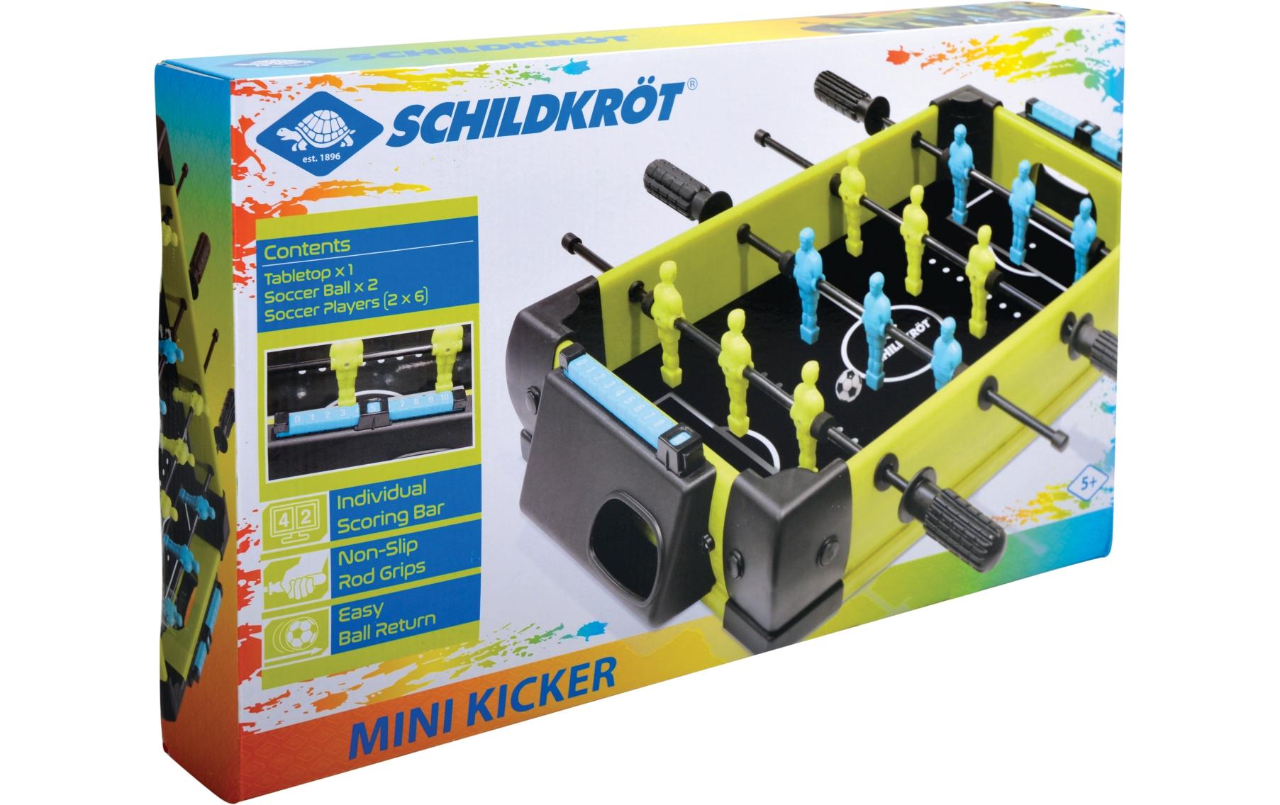 Schildkröt Funsports Mini Tischfussball – Brettspiel, 2 Spieler, ab 5 Jahren, 10 Min., EN