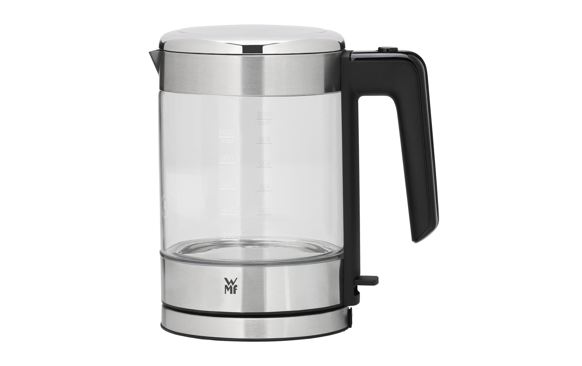 WMF KITCHENminis 0413190011 – Wasserkocher 1,0 l, 1900 W, Glas, Transparent