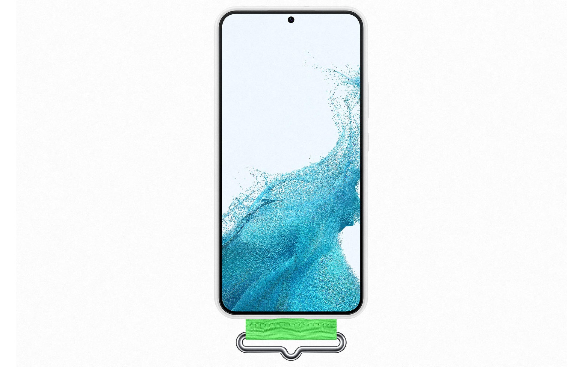 Samsung Backcover – für Samsung Galaxy S22+ – weiss – Silikon, mit Kordel