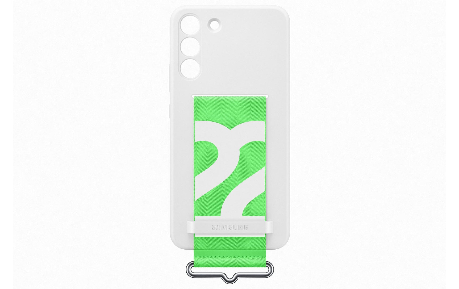 Samsung Backcover – für Samsung Galaxy S22+ – weiss – Silikon, mit Kordel