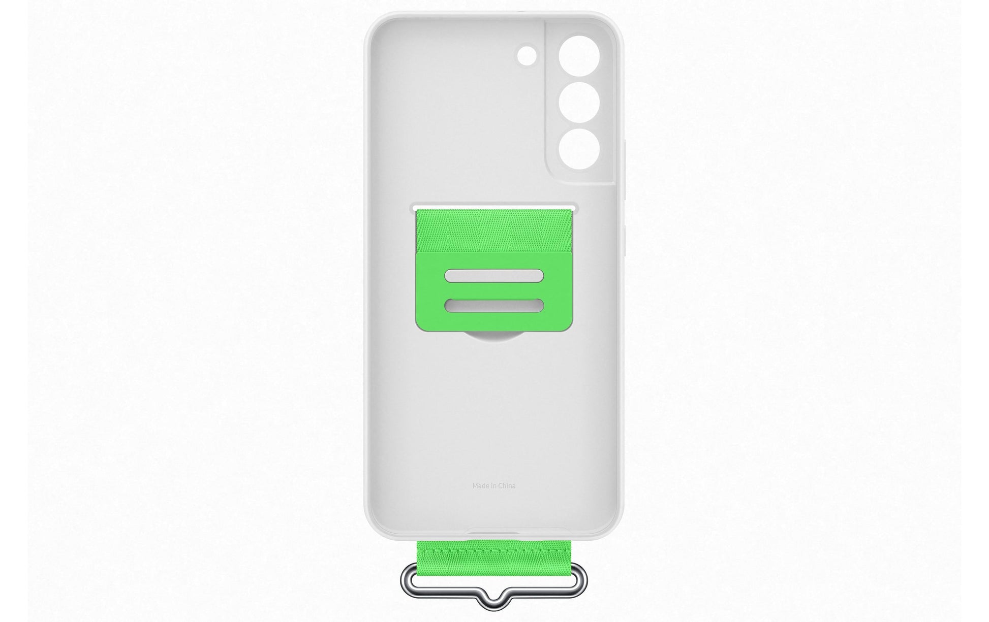 Samsung Backcover – für Samsung Galaxy S22+ – weiss – Silikon, mit Kordel