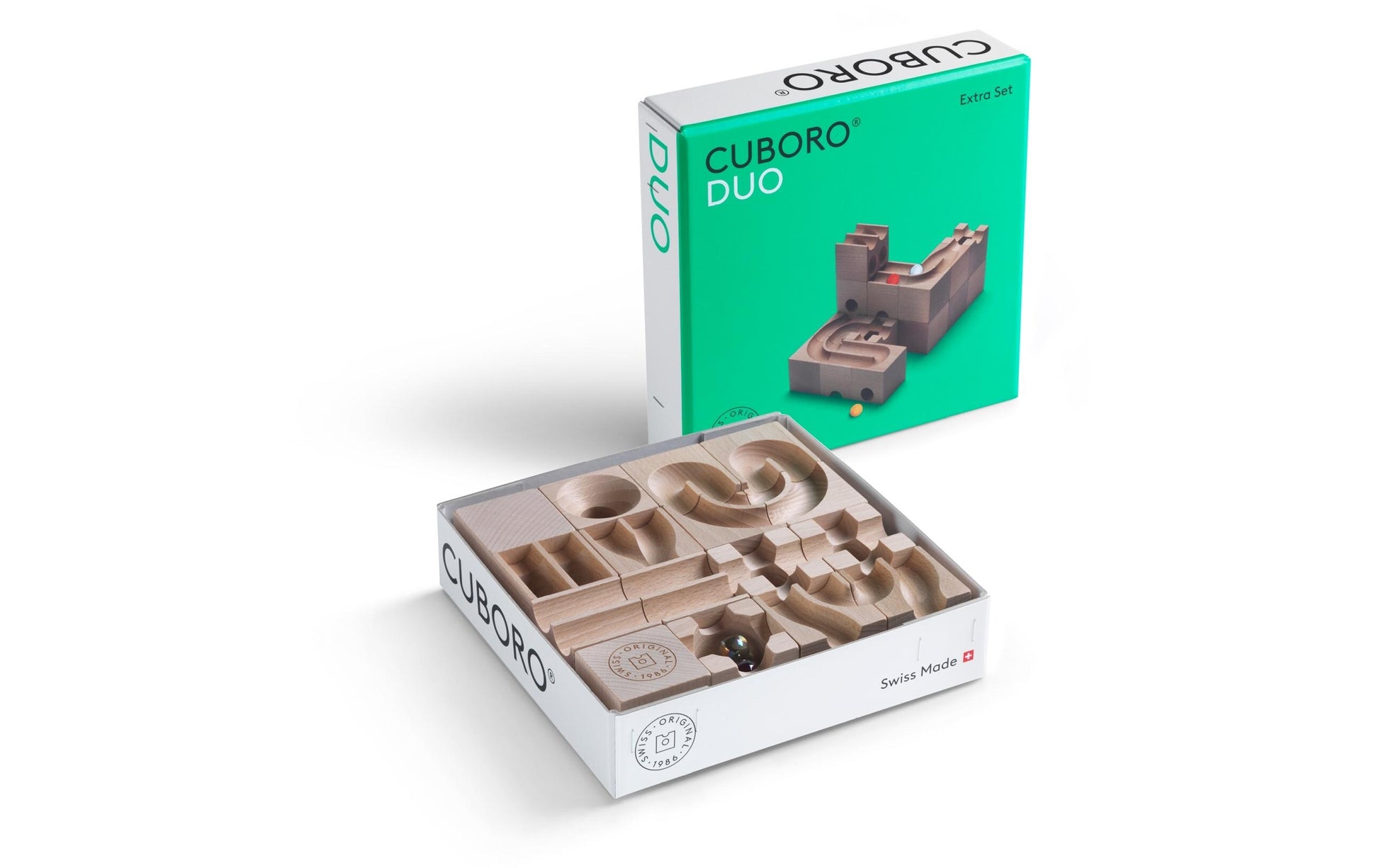 Cuboro DUO Murmelbahn – 21-teilig – ab 8 Jahren – Buche