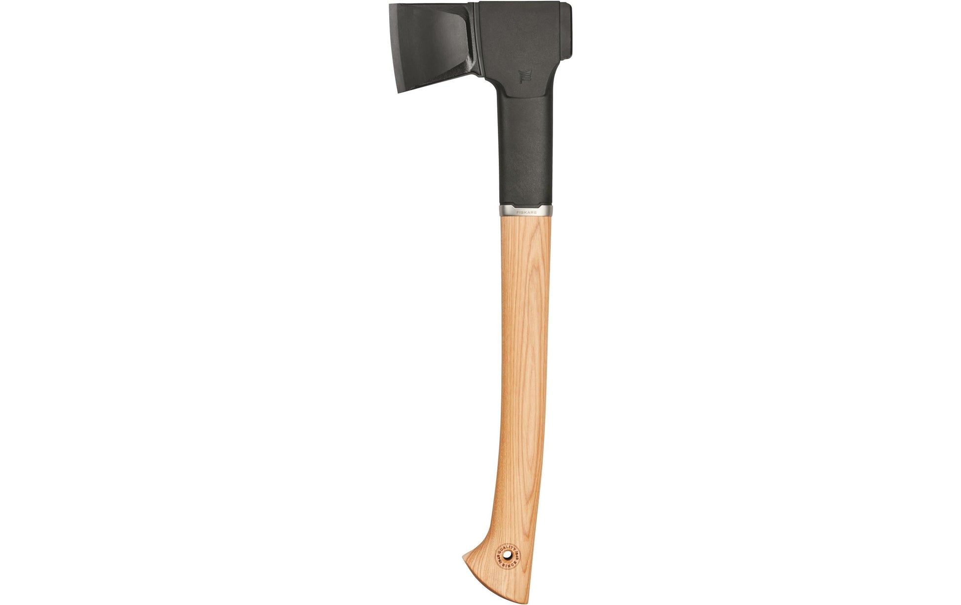 Fiskars Norden N12 – Spaltaxt 526 mm, Hickorygriff (FSC-Holz), schwarz, mit Scheide