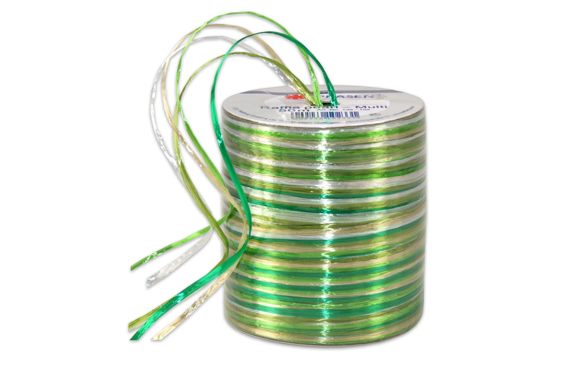 Pattberg Geschenkband Viskose Grün – 2 mm × 50 m – 1 Stk.