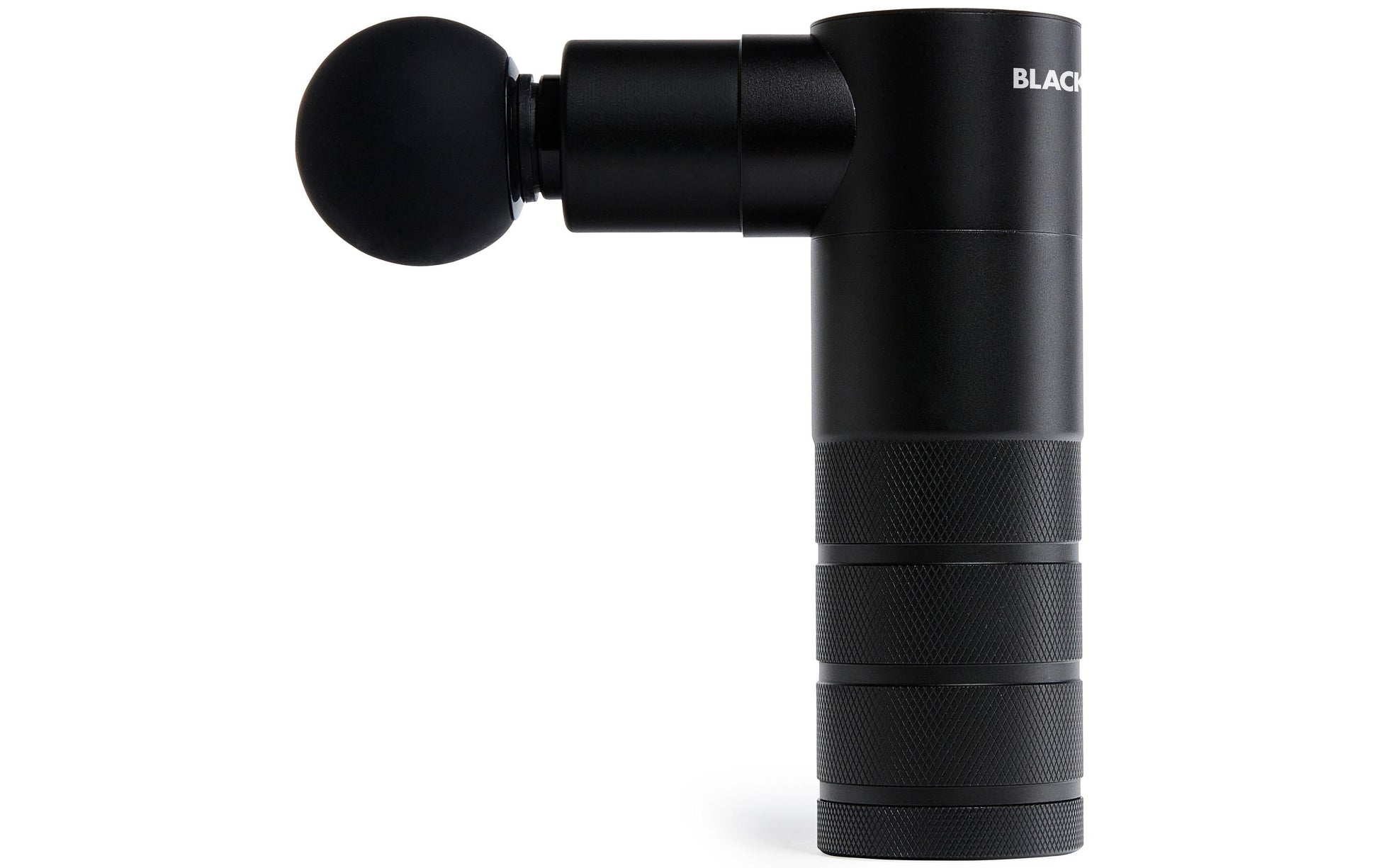Blackroll Massagepistole – Aluminium, schwarz, 87 × 140 × 48 mm, 544 g, 4 Aufsätze