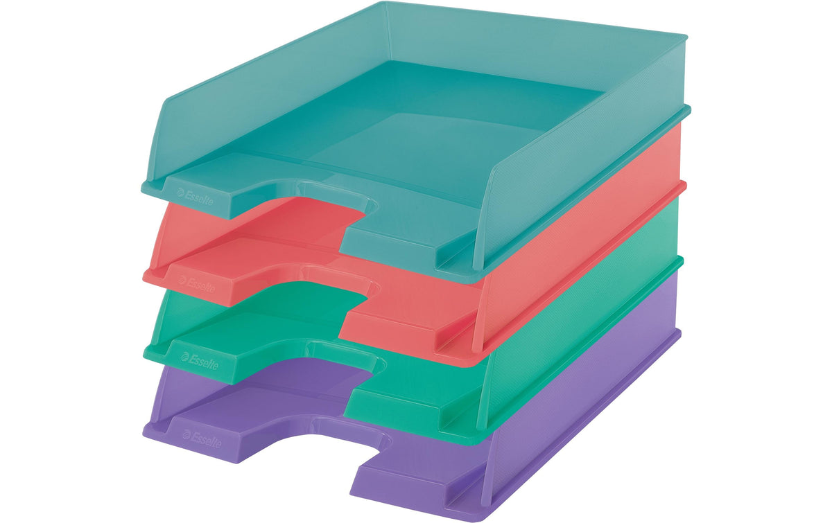 Esselte Colour'ICE – Briefkorb für A4, Polystyrol (PS), Lavendel, 254 × 61 × 350 mm