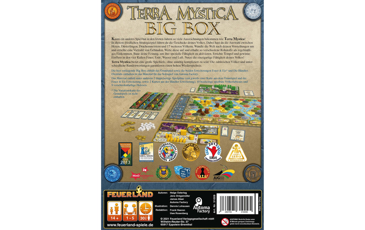Feuerland Terra Mystica Big Box – Strategiespiel, 1–5 Spieler, ab 14 Jahren, 120 Min., DE