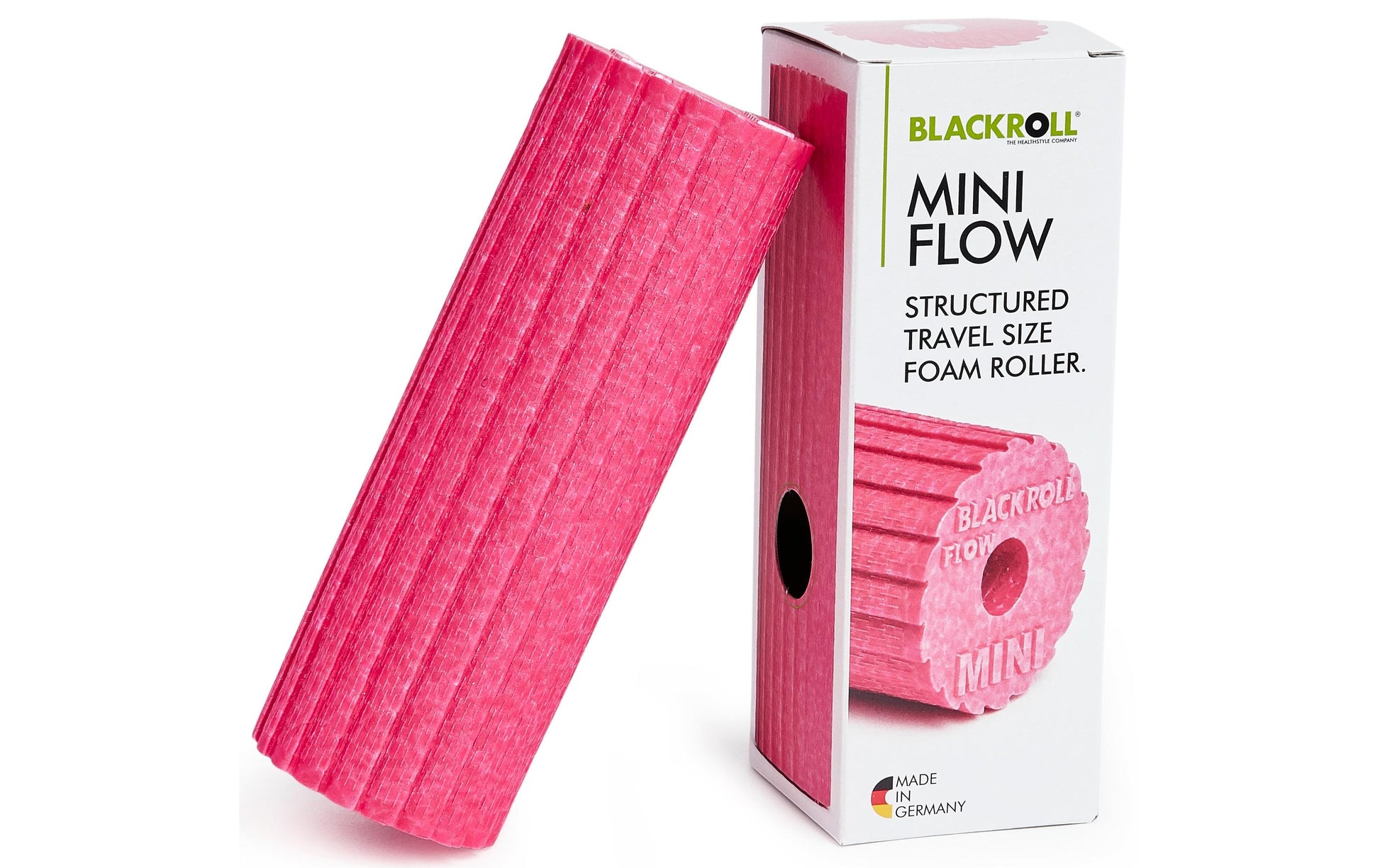 Blackroll Mini Faszienrolle Flow – 6 × 15 cm, Pink – Schaum