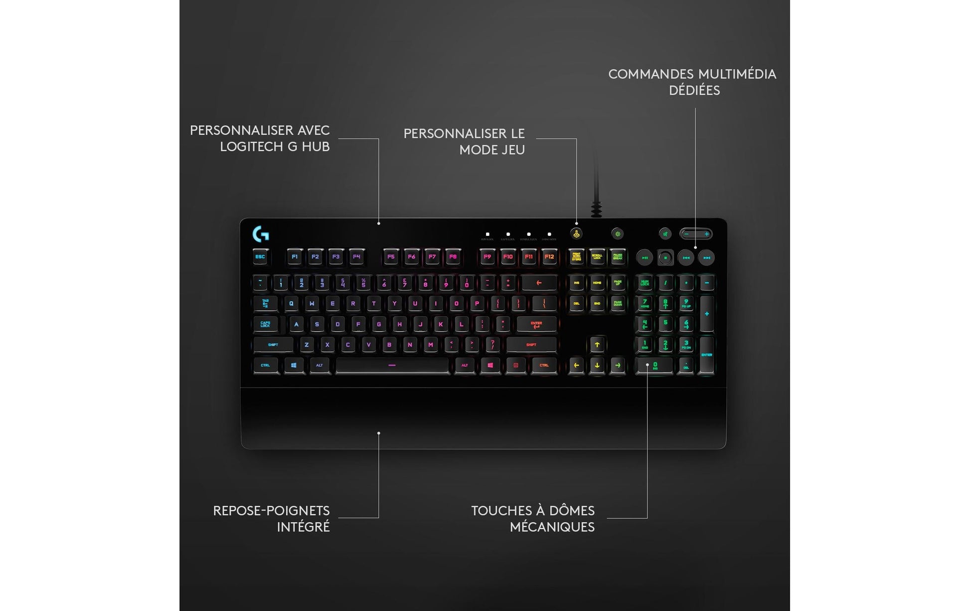 Logitech G G213 Prodigy – Gaming-Tastatur – USB – QWERTZ (CH) – RGB – Schwarz
