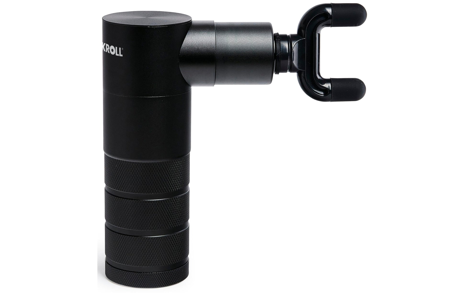 Blackroll Massagepistole – Aluminium, schwarz, 87 × 140 × 48 mm, 544 g, 4 Aufsätze