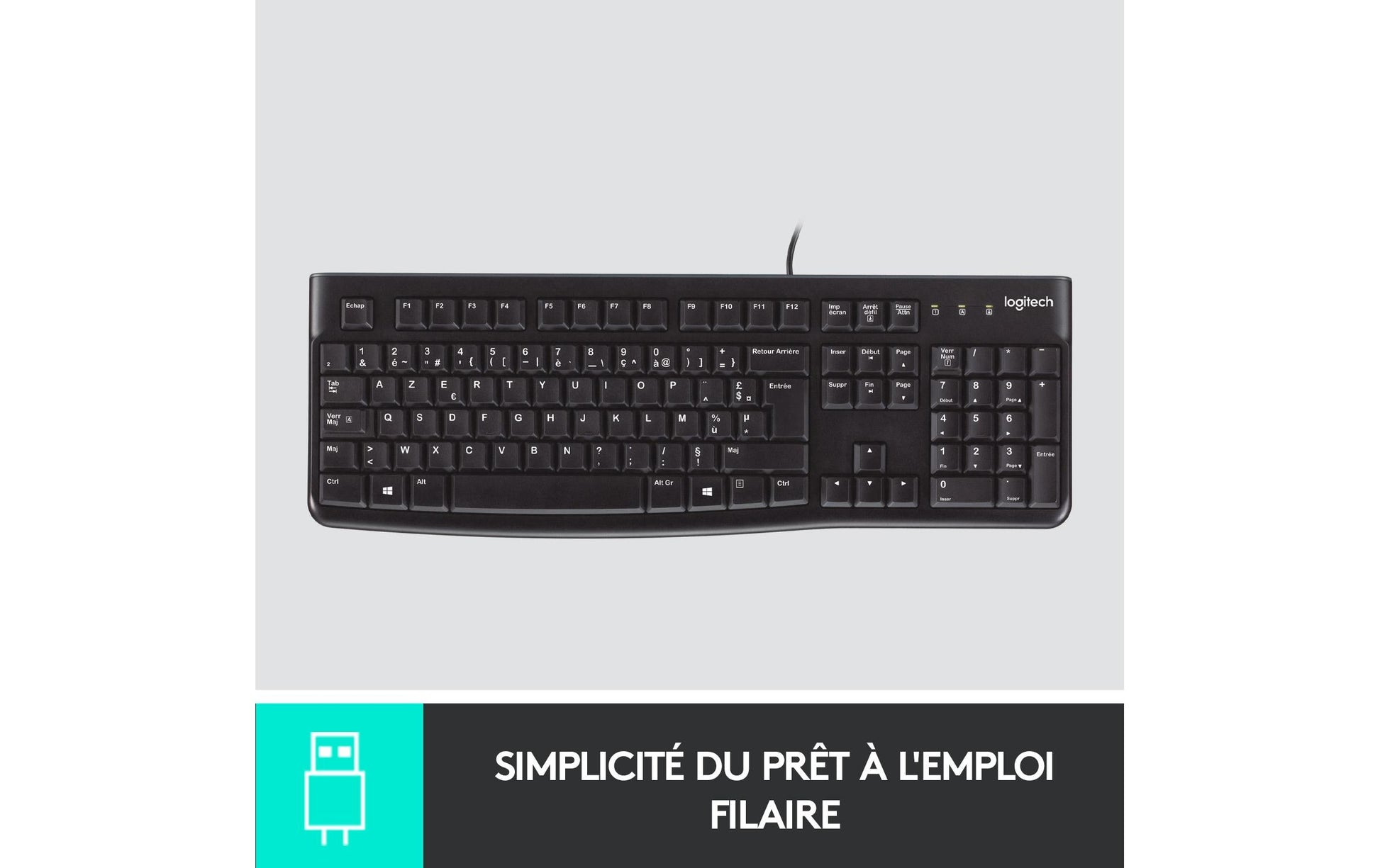 Logitech K120 – Tastatur, CH-Layout (DE-CH)