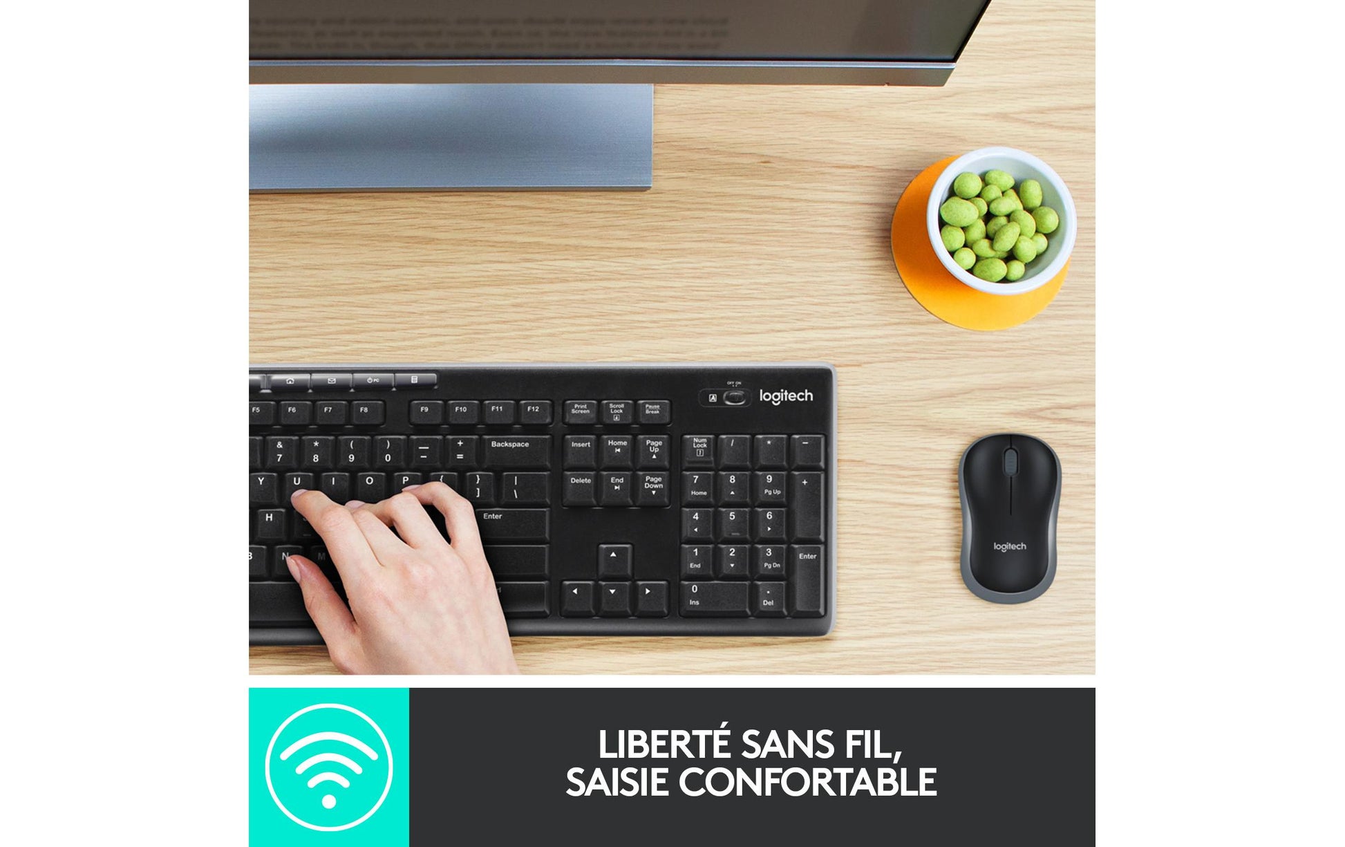 Logitech MK270 – Tastatur, kabellos, CH-Layout (DE-CH)