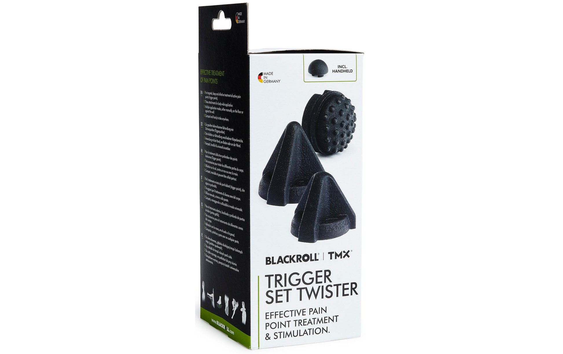 Blackroll Massage-Set – 4-teilig, Kunststoff, schwarz, 100% EPP (expandiertes Polypropylen)