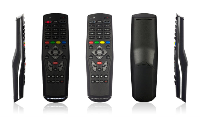 Dreambox TV-Fernbedienung RC10 – für DM500 HD, DM520 HD, DM525 HD, u. a., RF, schwarz