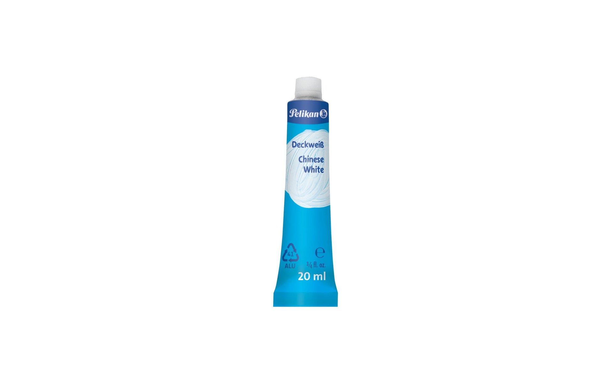 Pelikan Deckweiss – Weiss – 20 ml – für Deckfarbkasten 735 K12, K24 und ProColor