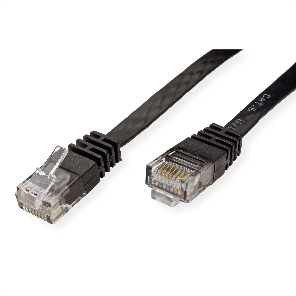 VALUE Patchkabel – Cat6 U/UTP, 1 m, Schwarz, RJ-45