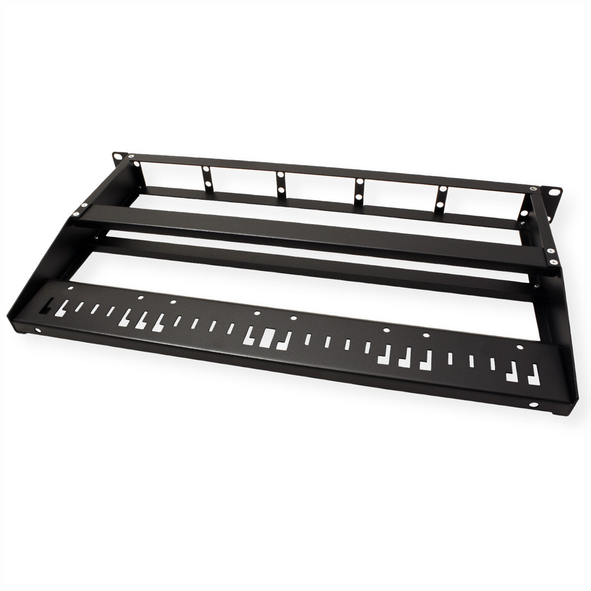 VALUE 21.99.1108 Panel-Bausatz – 19U, Schwarz, für 5 Module, 1 Stück