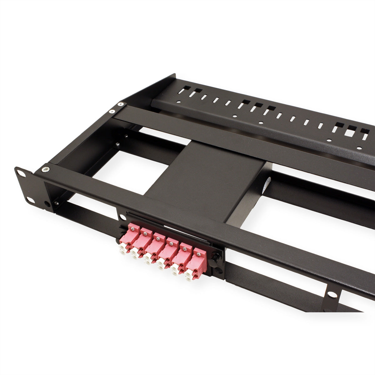 VALUE 21.99.1108 Panel-Bausatz – 19U, Schwarz, für 5 Module, 1 Stück