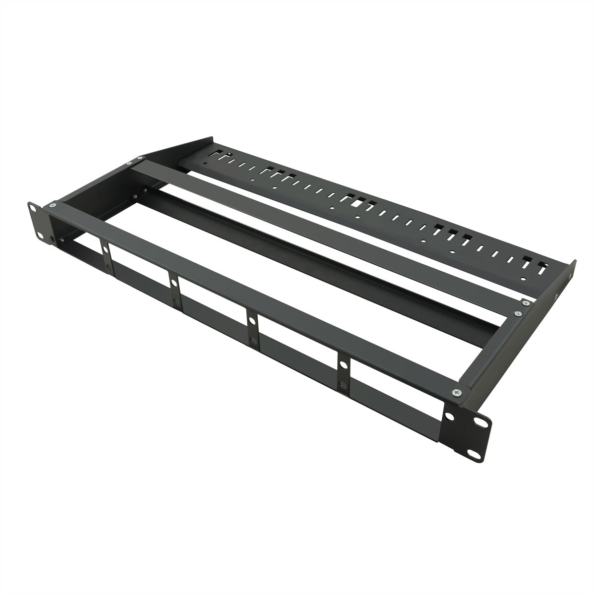 VALUE 21.99.1108 Panel-Bausatz – 19U, Schwarz, für 5 Module, 1 Stück